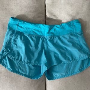 lululemon running shorts. size 6.